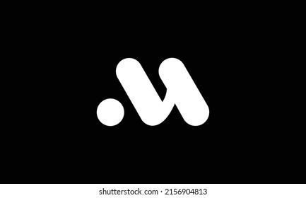 luxury letter M logo icon element