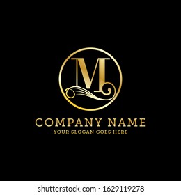 Luxury Letter M Logo Vector M Stock Vector (Royalty Free) 1629119278 ...