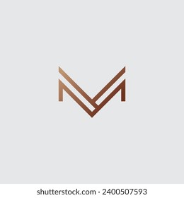 Logo-Design des Luxusbriefes M