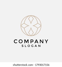 luxury letter O logo. editable and easy to custom