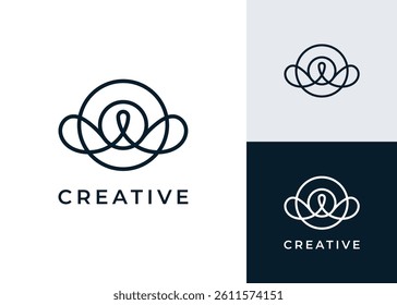 Luxury letter O vector logo design