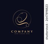 Luxury letter q logo template in gold color. Modern trendy initial luxury q letter logo design. Royal premium letter q logo design vector template.