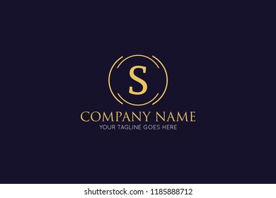 Luxury Letter S Logo Icon Symbol Stock Vector (Royalty Free) 1185888712 ...