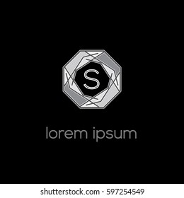 Luxury  letter S monogram vector