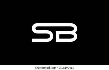 Luxury Letter Sb Logo Design Vector Stock Vector (royalty Free 