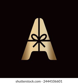 Luxury Letter A with Strap Logo