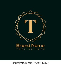 Luxury Letter T Gold Queen Design Logo. Elegant Gold logo Design consept for boutique,restaurant, wedding service, hotel or business identity.
