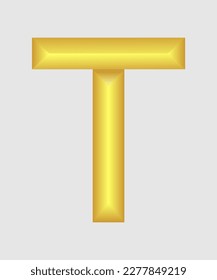 Diseño vectorial de logotipo T de letra de lujo