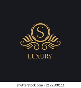 luxury letter template logo.logo for boutique,wedding,hotel,jewelry etc.premium vector design