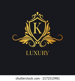 luxury letter template logo.logo for boutique,wedding,hotel,jewelry etc.premium vector design