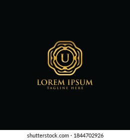 Luxury Letter U Logo icon Design Template Vector Graphic Branding Element