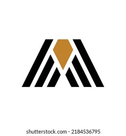 luxury letter A vector logo design