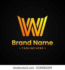 Luxury letter W logo for your brand