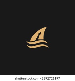 Luxury Letter A Wave Logo Logotype For Elegant and Stylish Fashion Symbol,

