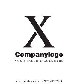 luxury letter x for logo company design