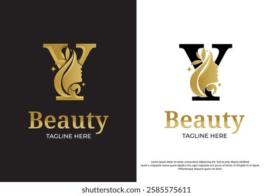 luxury letter y initial logo design template