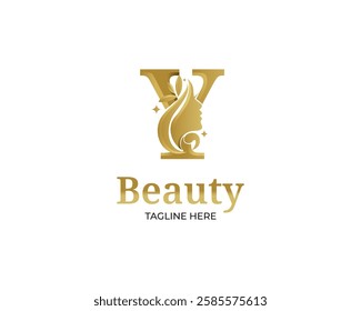 luxury letter y initial logo design template