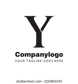 luxury letter y for logo company design