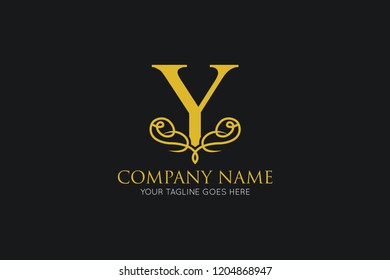 luxury letter y logo, icon, symbol
