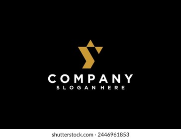 Luxury Letter Y Logo Template In Gold Color. Initial Luxury letter Y logo design. Beautiful Logotype Design For Luxury Company Branding.
