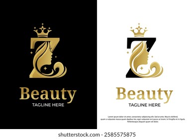 luxury letter z initial logo design template