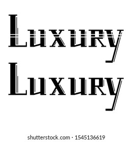 Luxury lettering set. 