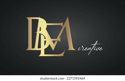 letras de lujo logotipo BEL dorden icono monograma premium, diseño creativo de logotipo real