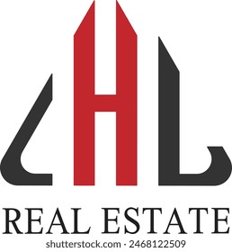Luxury LHB letters logo design vector icon. Luxury Real Estate logo design. Luxury LHB Real Estate logo design template best business icon. BHL logo 