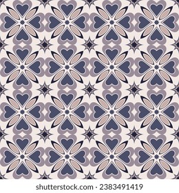 Luxury light art seamless pattern. Art forms are grouped and arranged in a specific order. Vector image for print, textile, packaging, interior design and your other projects.