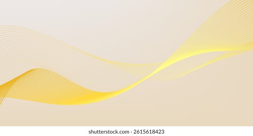 Luxury light brown abstract background combine with golden lines element.