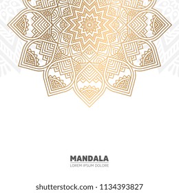 Luxury light mandala background