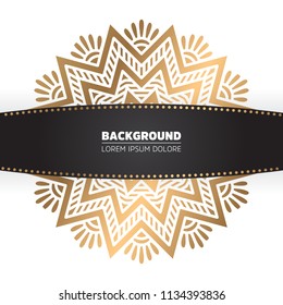 Luxury light mandala background