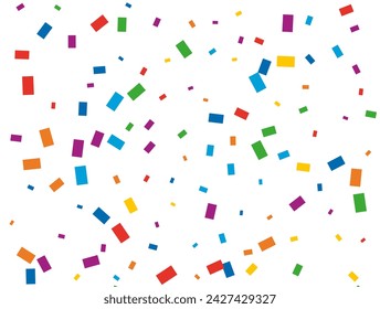 Luxury light rainbow glitter confetti background. Colored festive texture.