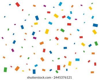Luxury light rainbow glitter confetti background. Colored festive texture