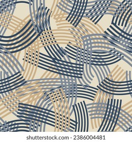 Luxury light striped seamless pattern. Vector illustration for print, fabric, cover, packaging, interior decor, blog decoration and other your projects.