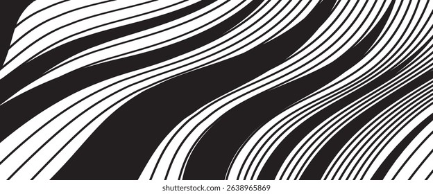 Luxury Line arts Vector , Black and White background texture for print, fabric, packaging design, invite, Canvas Print, Vector illustration.
