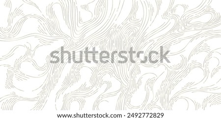 Luxury line background, gold wavy art texture. Organic wood, hair illustration, curve elegant graphic. Flow template, swirl graphic. 