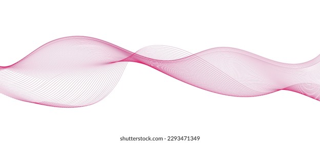 Luxury line background vector. Curve wave seamless pattern. Line art striped graphic template. Vector illustration