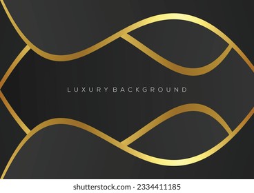 diseño de fondo de onda de línea de lujo