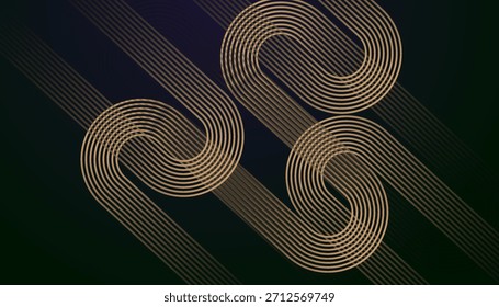 Luxury Line wave Gradient Background Design. Modern Retro Curve Pattern Abstract Texture. 