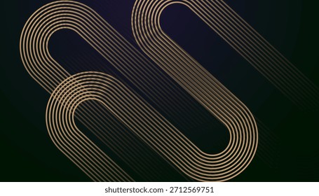 Diseño de fondo de degradado de onda de línea de lujo. Moderno patrón de curva retro textura Abstractas. 