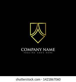 Luxury linear creative logo template - Vector