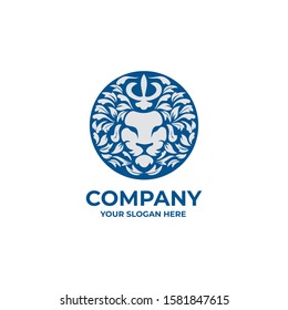 Luxury Lion Head Logo and Ornament