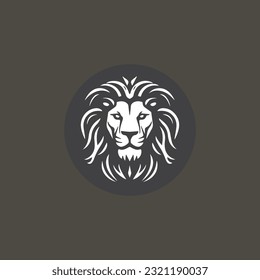 Luxury lion king logo image vector template