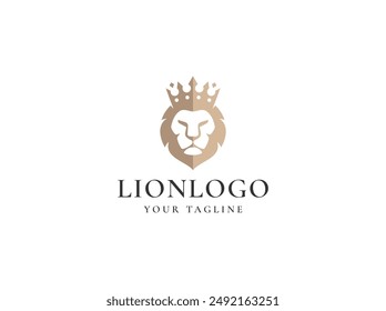 Luxury Lion logo design vector template