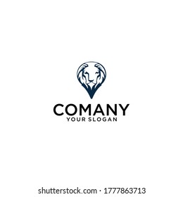 Luxury lion logo vector icon, or also the lion's head silhouette , perfect for the icon or also the logo.