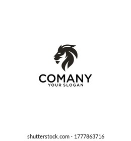 Luxury lion logo vector icon, or also the lion's head silhouette , perfect for the icon or also the logo.