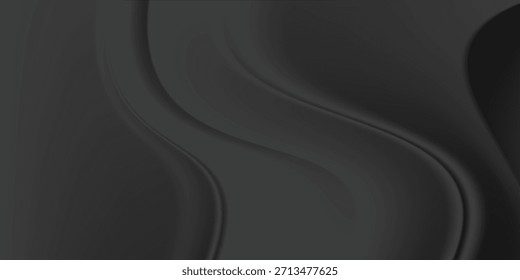 Textura de plata líquida de lujo con ondas fluidas suaves. Gradiente metálico en superficie curva ondulada. Material reflectante brillante de mercurio o cromo. Material de plata