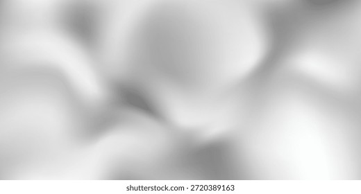 Textura de plata líquida de lujo con ondas fluidas suaves. Gradiente metálico en superficie curva ondulada. Material reflectante brillante de mercurio o cromo. Material de plata
