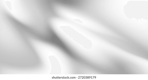 Textura de plata líquida de lujo con ondas fluidas suaves. Gradiente metálico en superficie curva ondulada. Material reflectante brillante de mercurio o cromo. Material de plata